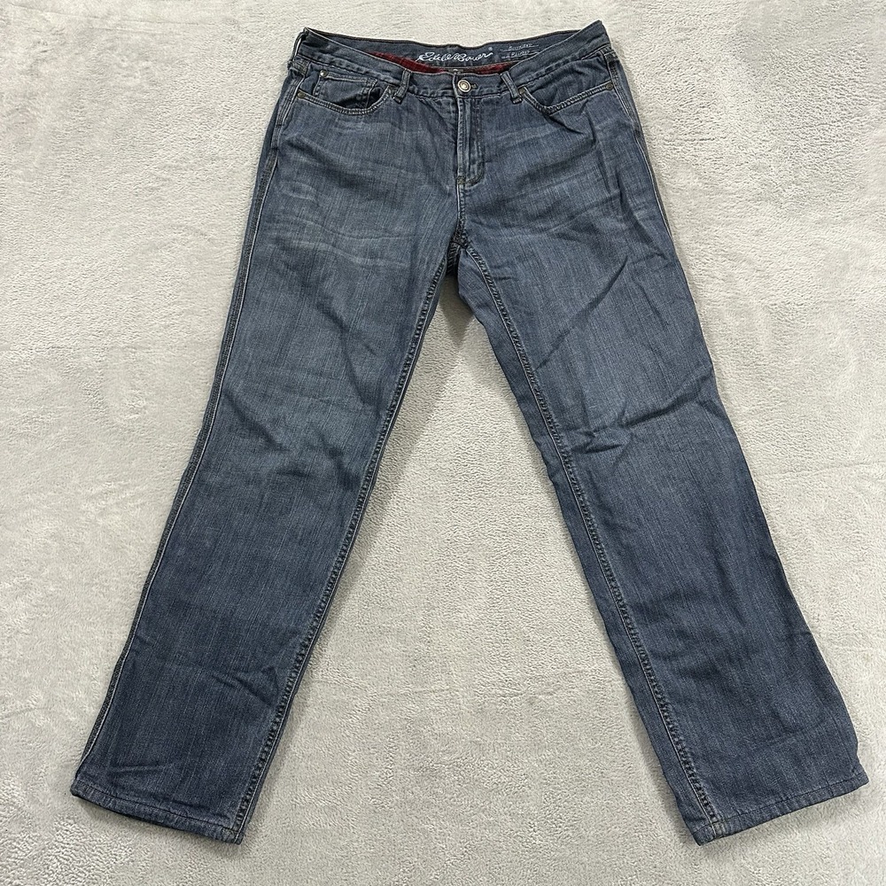 Eddie Bauer Flannel Lined Jeans Womens 12 Boyfriend Relaxed Denim Winter